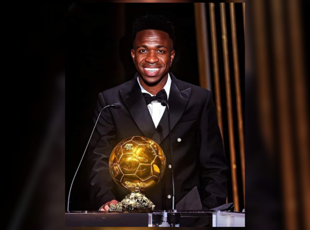 Vinicius Jr Of Real Madrid Revealed As 2024 Ballon d’Or Winner