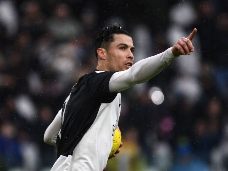 Christiano Ronaldo hits his double-figure line against Udinese on Sunday  