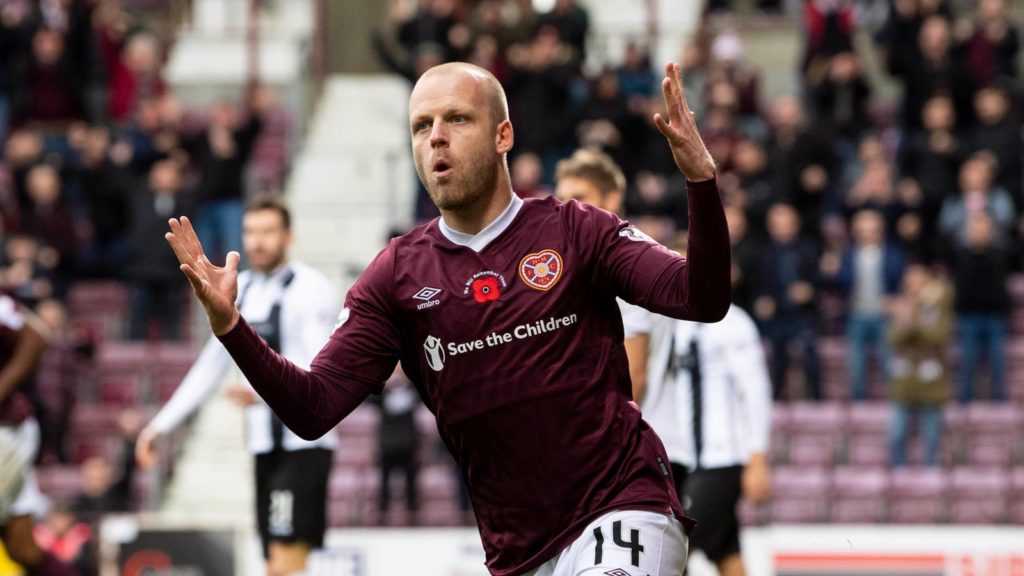 The captain of Hearts, Steven Naismith accepts pay cut