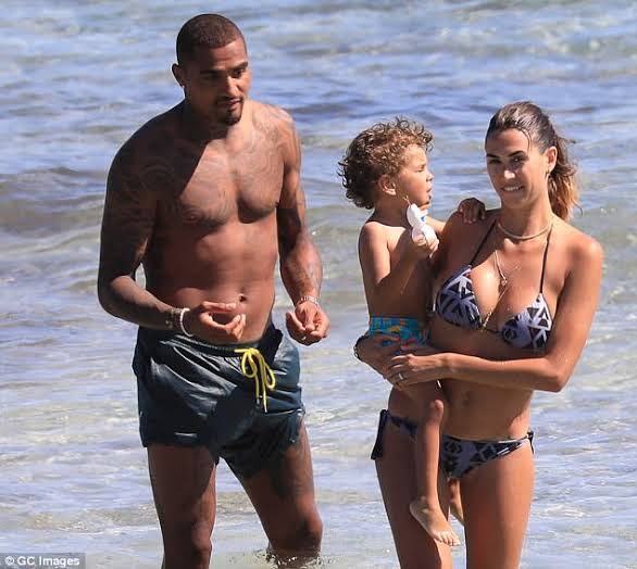 Kevin-Prince Boateng and his family 