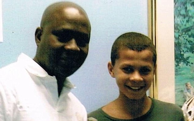Dele Alli and his Father when he was 9 years old in Nigeria.