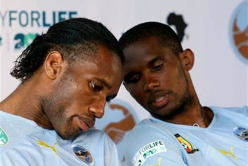 Samuel Eto and Didier Drogba 