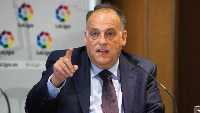 President of Spanish La Liga Javier Tebas