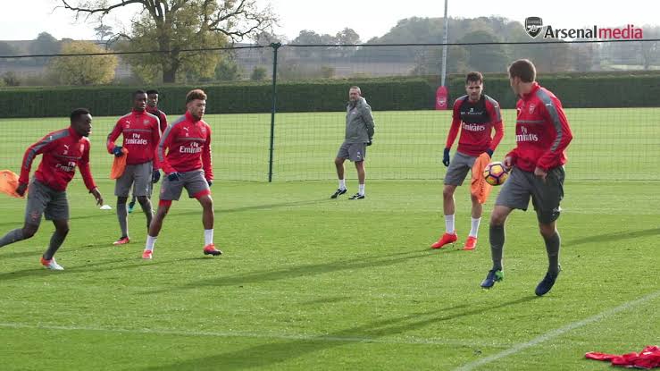 File photo of English Premier League Club Arsenal training 