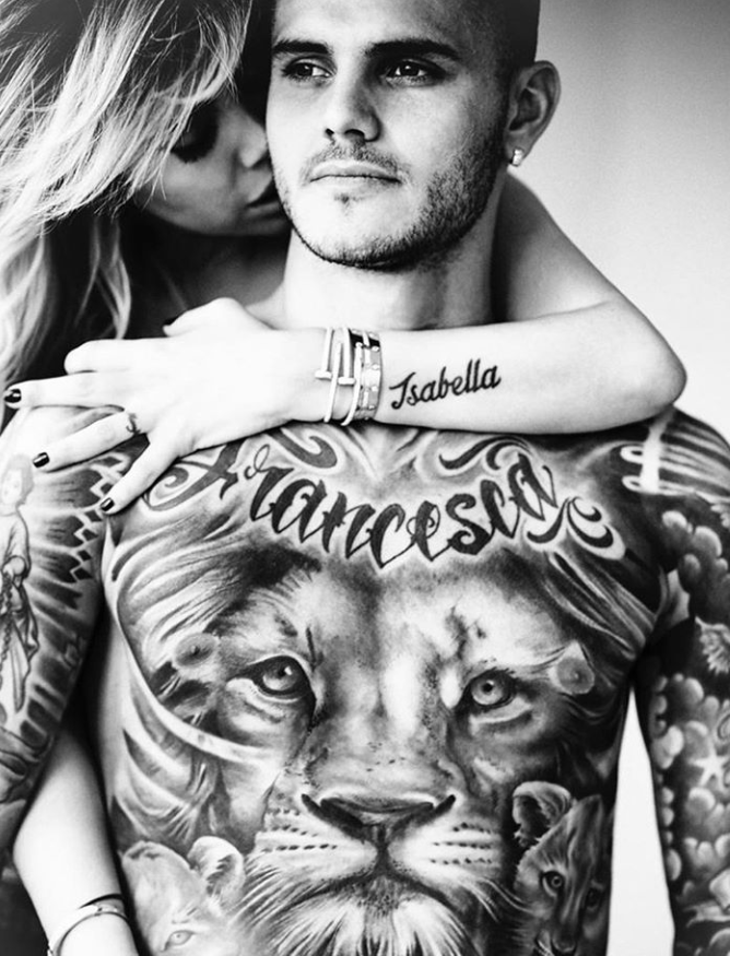 Photos Mauro Icardi Of Psg Has Turned His Body Into A Work Of Art