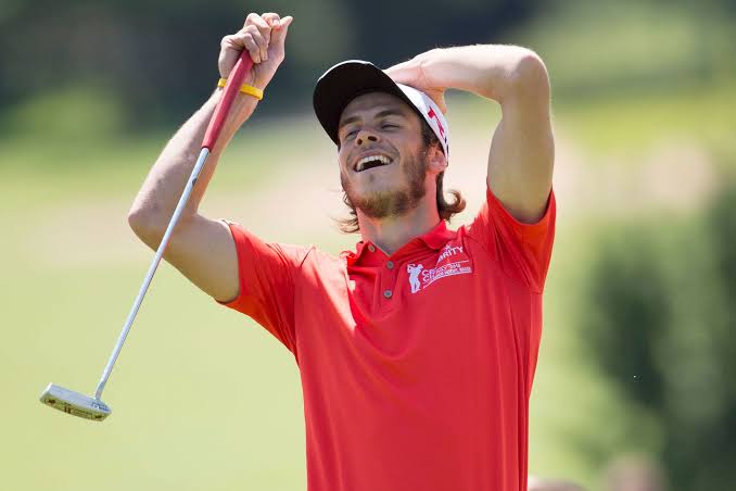 Bale enjoying golf