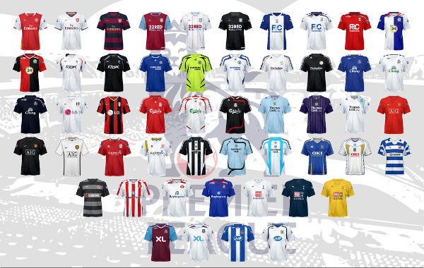 official premier league jerseys