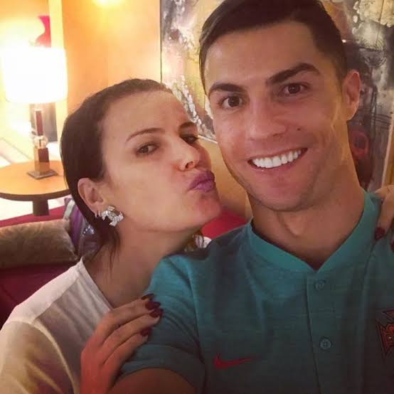 Cristiano Ronaldo and his sister Elma Aveiro