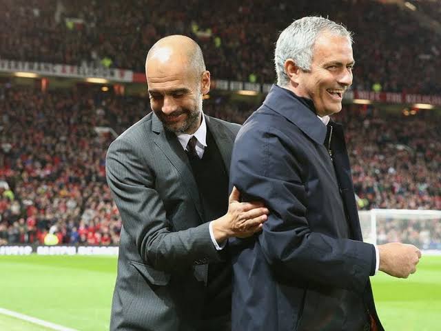 Pep Guardiola and Jose Mourinho 
