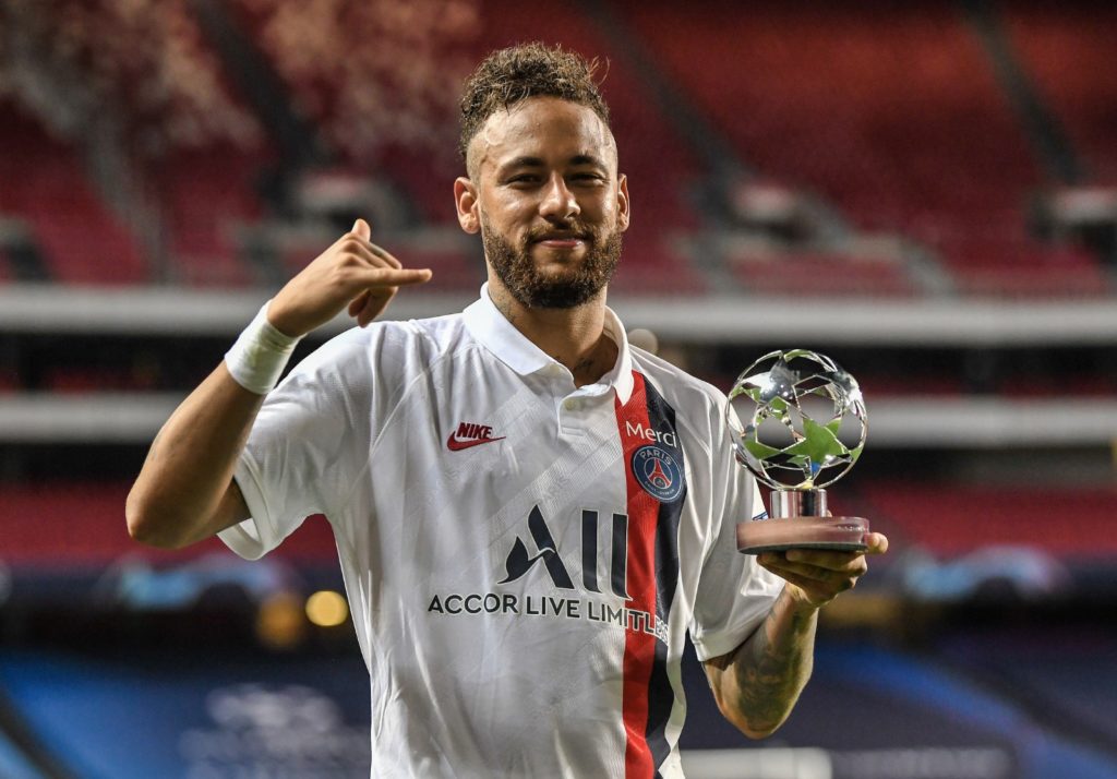 Neymar won the man of the match in the 2020 Champions League Semi Final