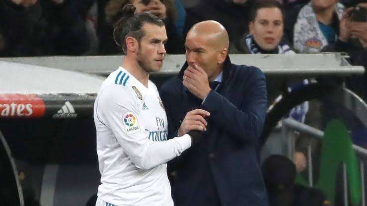 Gareth Bale and Real Madrid manager Zinedine Zidane