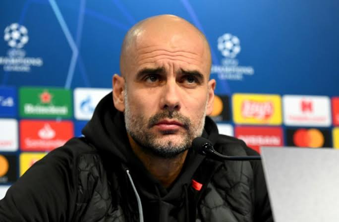 The manager of Manchester City, Pep Guardiola