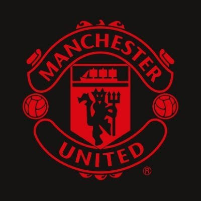 The logo of Man United 