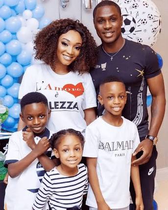 Odion Ighalo and his beautiful family.