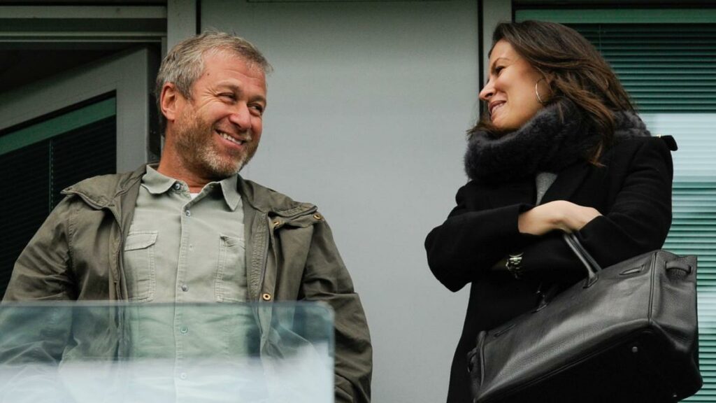 Marina Granovskaia and the owner of Chelsea football club Roman Abramovich.