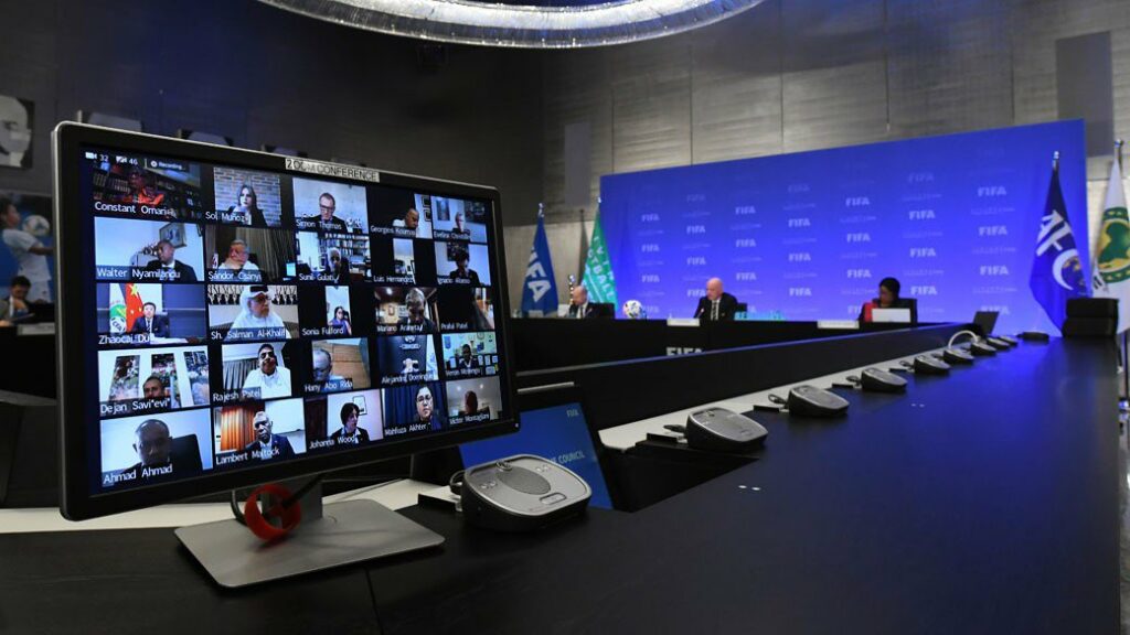 Gianni Infantino leading FIFA 2020 Congress 