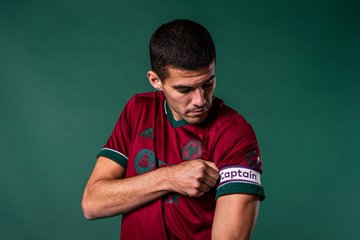 Wolves captain Conor Coady wearing the club's new third kit.