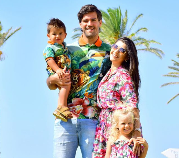 Alisson Becker and his beautiful family