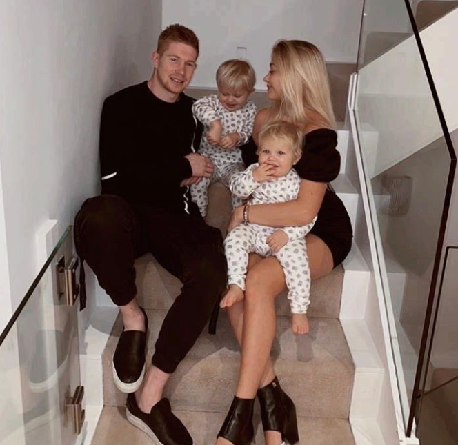 Kevin De Bruyne and his wife Michele Lacroix's children