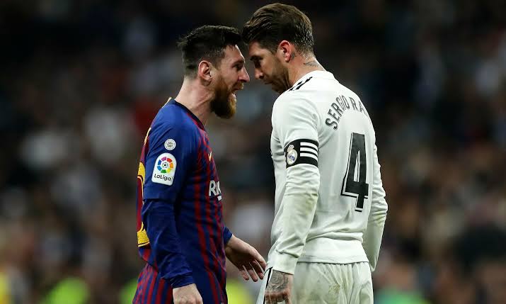 Lionel Messi and Sergio Ramos 