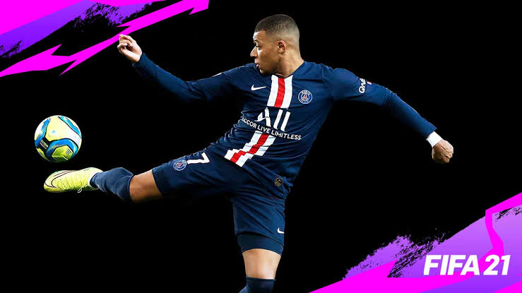 Kylian Mbappé is the cover of Fifa 21.