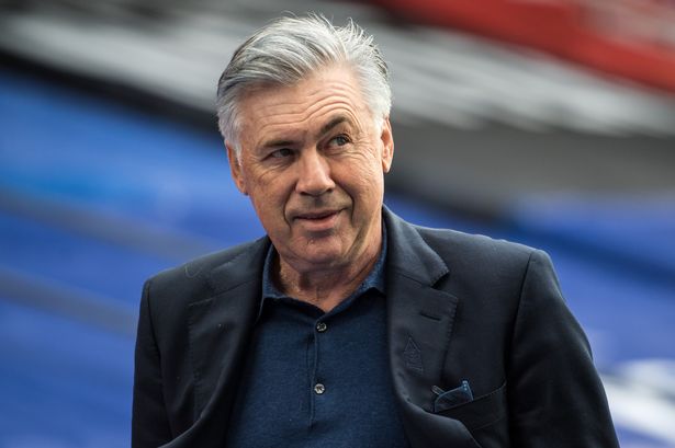 The manager of Everton Carlo Ancelotti