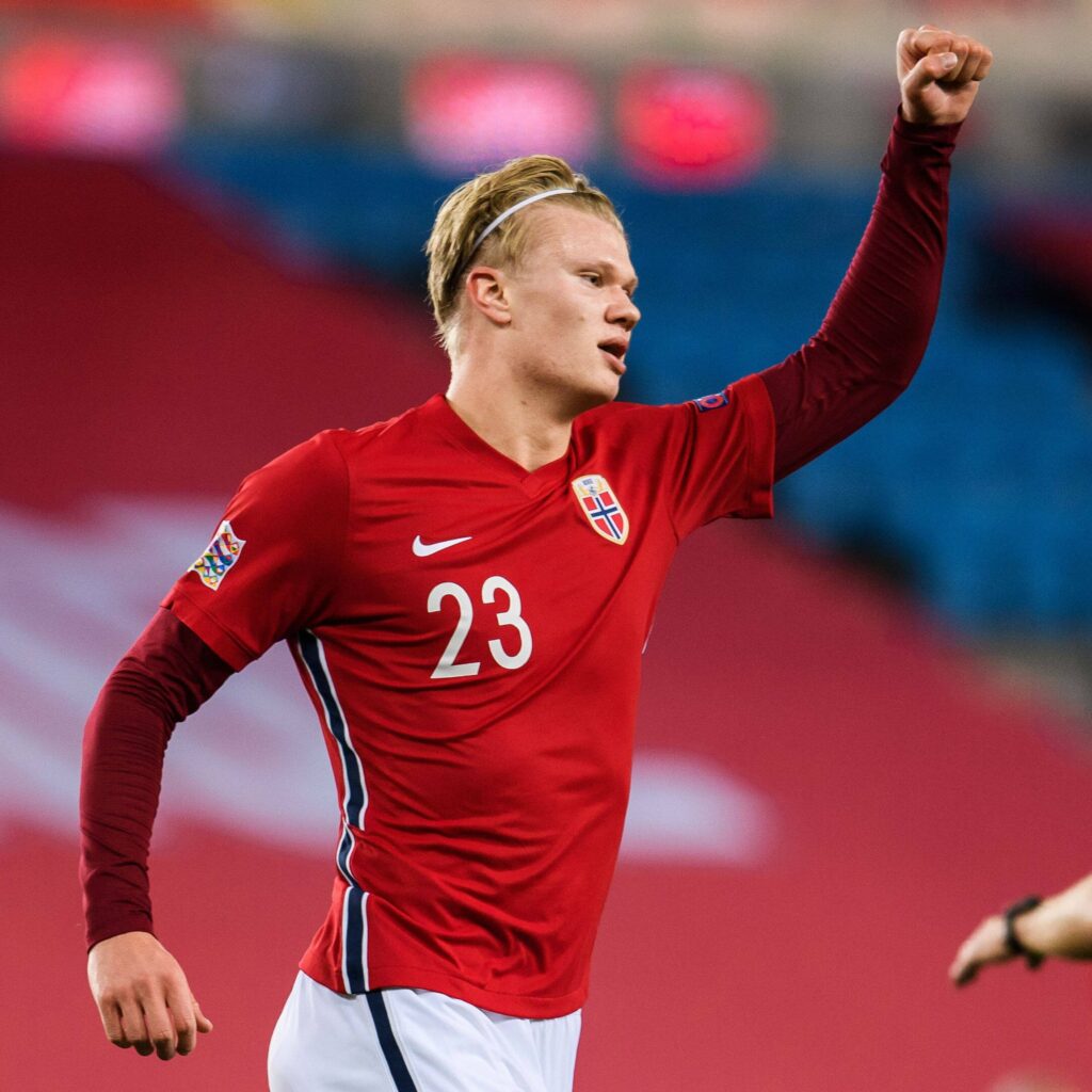 Erling Haaland Scores his first international hat-trick for Norway