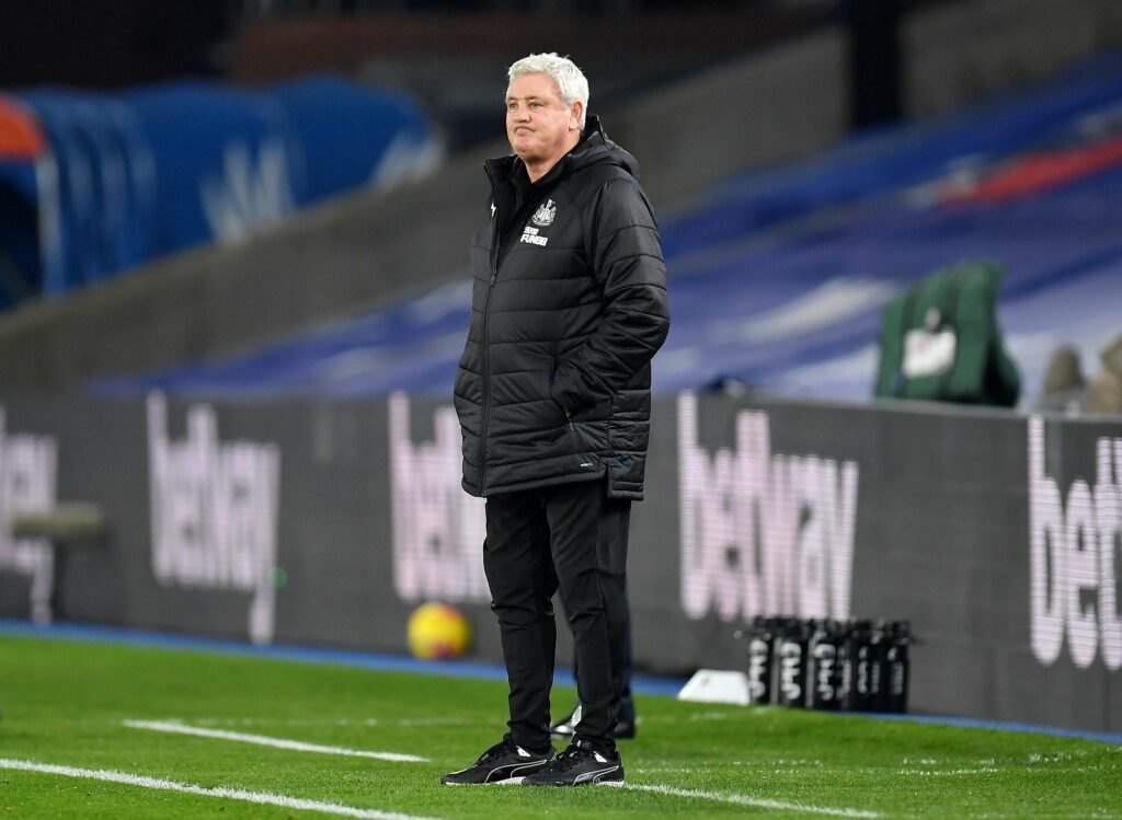 Newcastle United coach Steve Bruce.