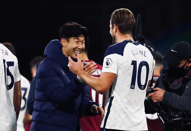 Tottenham's Harry Kane and Heung‑min Son.