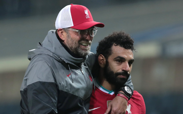 Liverpool's Jurgen Klopp and his talisman Mohammed Salah.