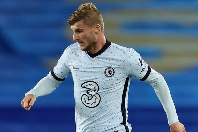 Timo Werner in action for Chelsea. 