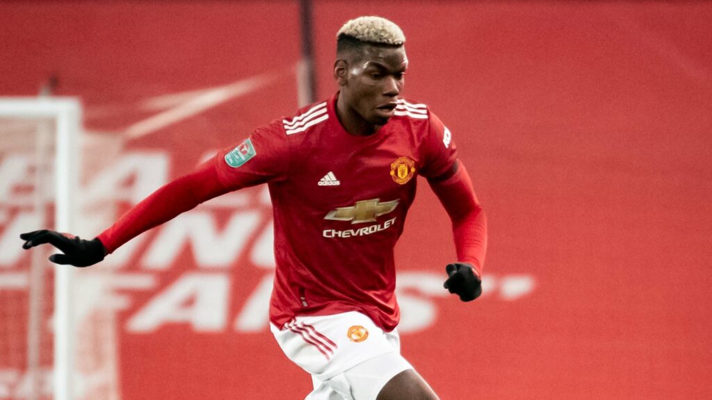 Paul Pogba in action against Manchester City on Wednesday.