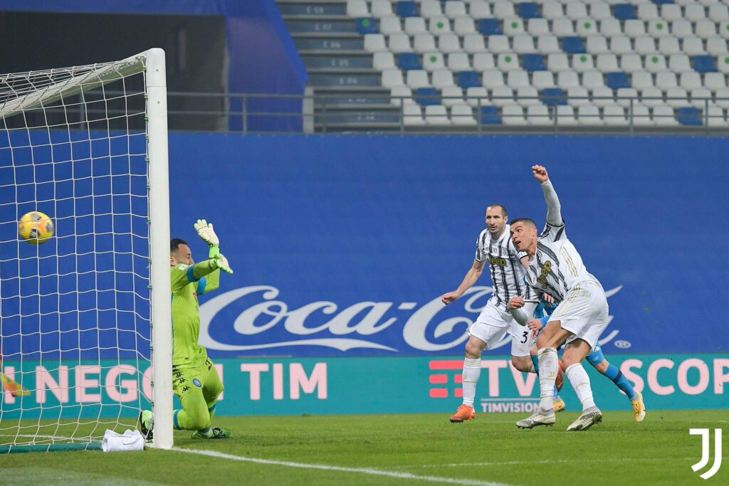 Cristiano Ronaldo netting his 760th goal on Wednesday, January 20 against Napoli.