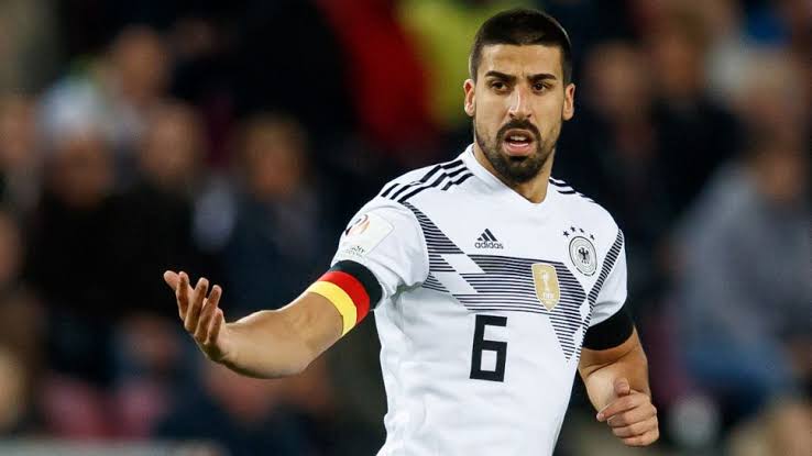Sami Khedira in action for the German national team. 