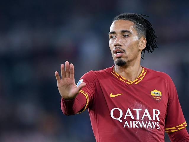 Chris Smalling in action for AS Roma.
