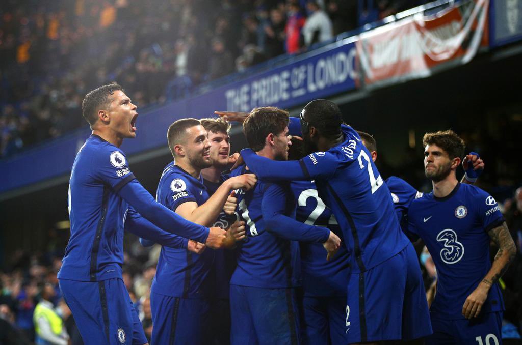 Chelsea players celebrate in front of their 8,000 fans on Tuesday, May 18.