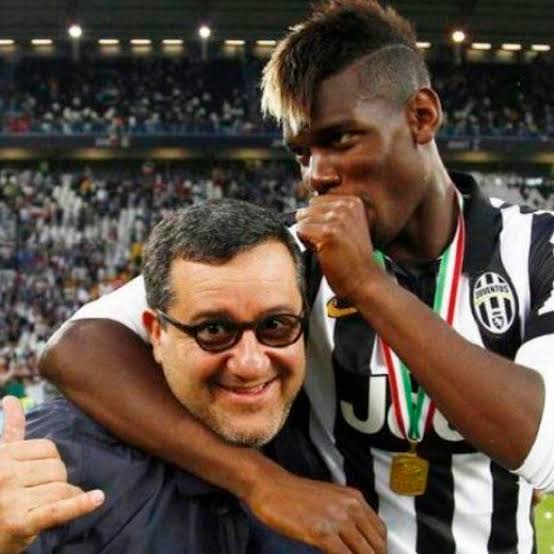 Mino Raiola and Pogba during the player's time at Juventus. 