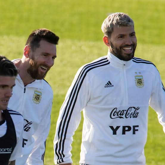 Sergio Aguero and Lionel Messi on national duty.