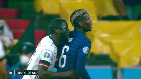 Paul Pogba also has an issue with Antonio Rudiger