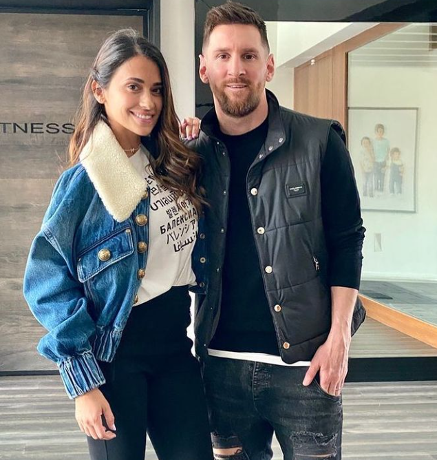 Lionel Messi and his wife, Antonela Roccuzzo