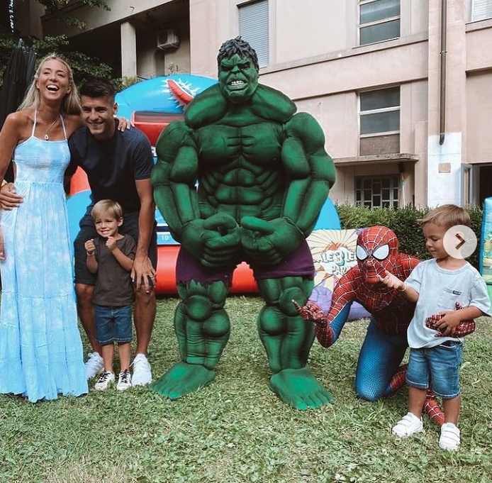 Alvaro Morata celebrates the third year birthday of his twin kids, Alessandro and Leonardo with an emotional post