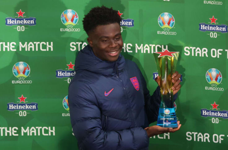 Bukayo Saka has gotten one man of the match award already in the ongoing Euro 2020.