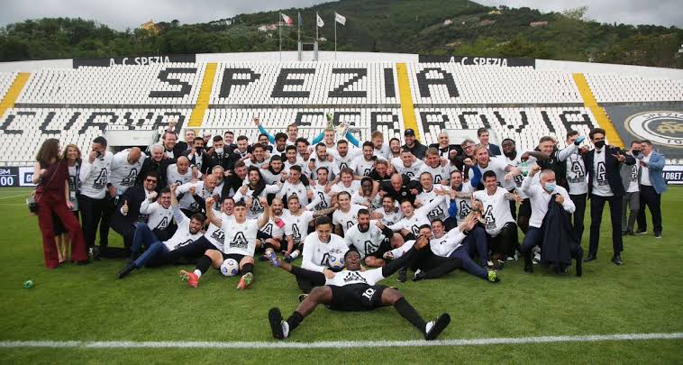 Spezia Calcio squad. 