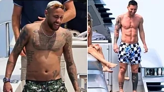Neymar physique vs Lionel Messi.