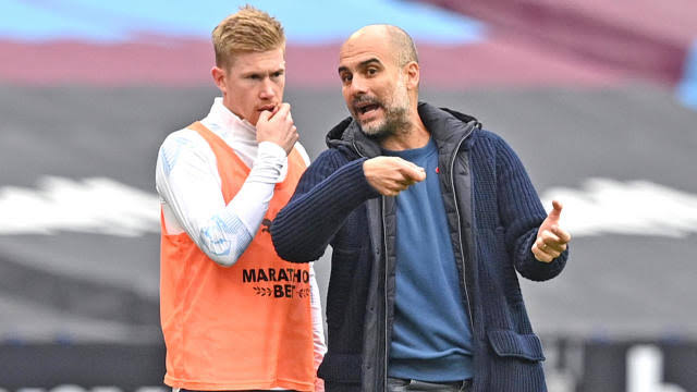 Pep Guardiola won't have Kevin de Bruyne and Phil Foden available for the Community Shield