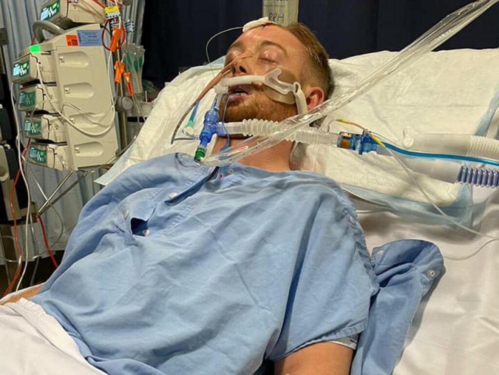  Danny Hodgson is in a coma at Royal Perth Hospital. 