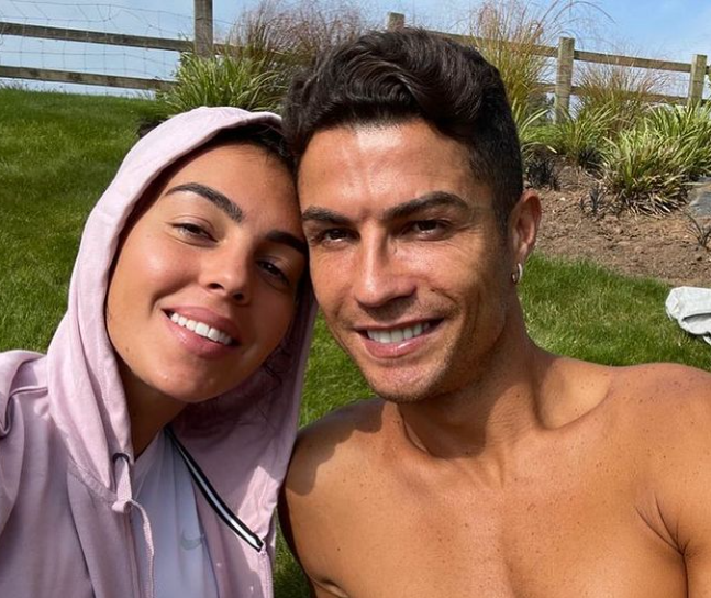 Cristiano Ronaldo and his lover Georgina Rodriguez.