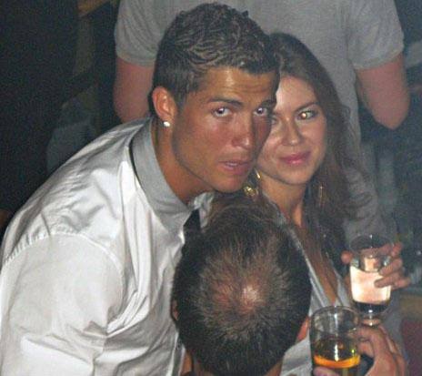 Cristiano Ronaldo and Kathryn Mayorga partying at a night club in Las Vegas in 2009.