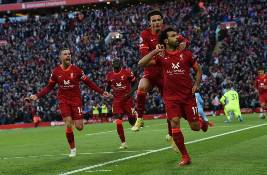 Mohamed Salah of Liverpool used Man City to prove that he deserves a seat near Messi and Ronaldo