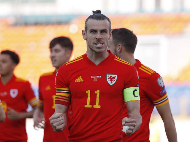 Gareth Bale on international duty with Wales. 